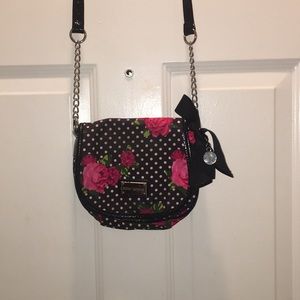 Polka dot Betsey Johnson crossbody